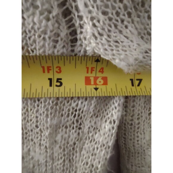 Eileen Fisher Cardigan Lacey Open Knit Lightweight Size PP Linen Blend - Picture 6 of 9